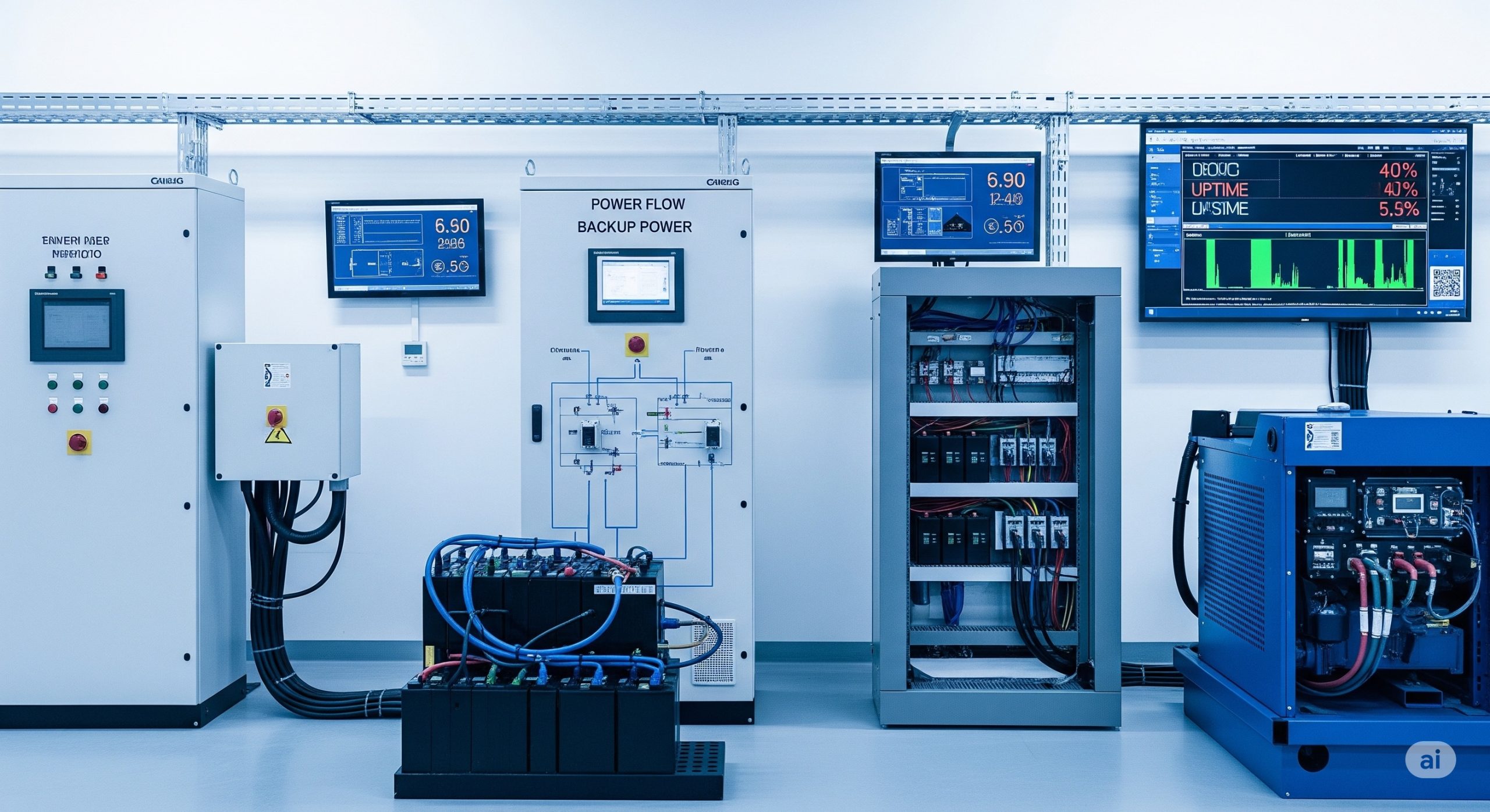 UPS sistemleri, kritik altyapı, güç koruması, acil güç ve endüstriyel çözümler modern tesislerin güvenilirlik temelini oluşturur ve hayati önem taşır.